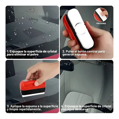 Limpiador de vidrio para coche, agente de limpieza potente